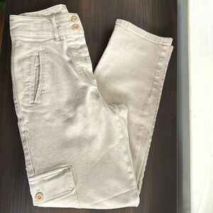 Aritzia Wilfred Cargo Pants Cream White Size 0